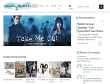 Tablet Screenshot of dramatrailers.com